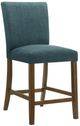 Coaster® Paxton 5-Piece Brown/Teal Blue Round Counter Dining Table Set-4
