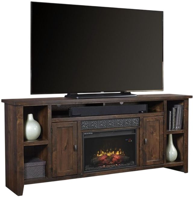 aspenhome® Alder Grove Brindle 84" Fireplace Console-1