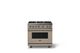 Viking® 5 Series 36" Nantucket Pro Style Gas (NG) Range with Brushed Brass Trim-0