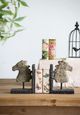 A & B Home 2-Piece Black/Brown Bookends -4