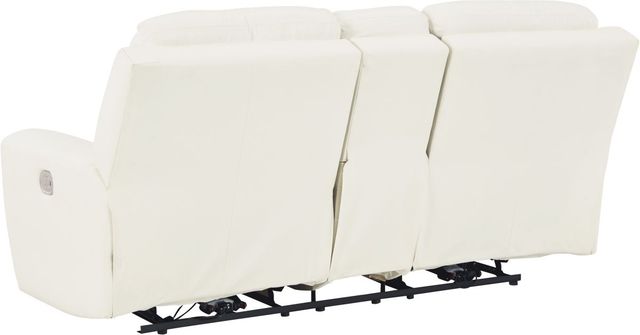 Signature Design by Ashley® Warlin White Power Reclining Loveseat with Console-2