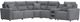 Signature Design by Ashley® Modmax II 6-Piece Pepper/Salt Power Reclining L-Shape Sectional with Audio Console-0