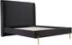 Mazin Furniture Estelle Dark Gray Queen Upholstered Platform Bed-4