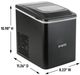 Avanti® 9” 26 lb. Black Ice Maker-2