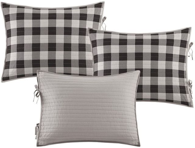Olliix by Woolrich 5 Piece Gray Day Bed Buffalo Check Cover Set-1