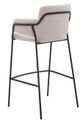 Zuo® Modern Marcel Cream Barstool-4