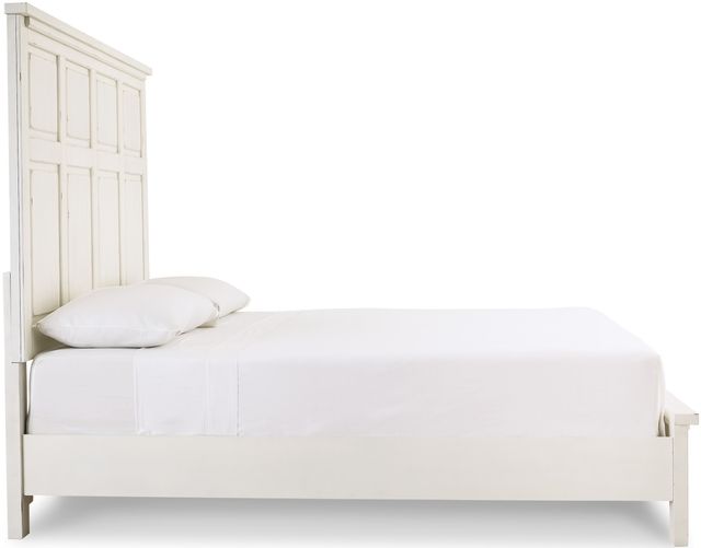 Signature Design by Ashley® Braunter Aged White King Panel Bed-3