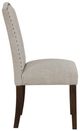 Homelegance® Paulson Taupe/Wire Brushed Brown Side Chair with Nailhead-3