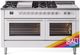 Ilve® Professional Plus II 60" Custom RAL Color Pro Style Dual Fuel Range-0