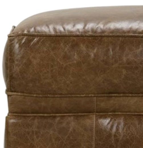 Rowe® Customizable Kara Leather Ottoman-1