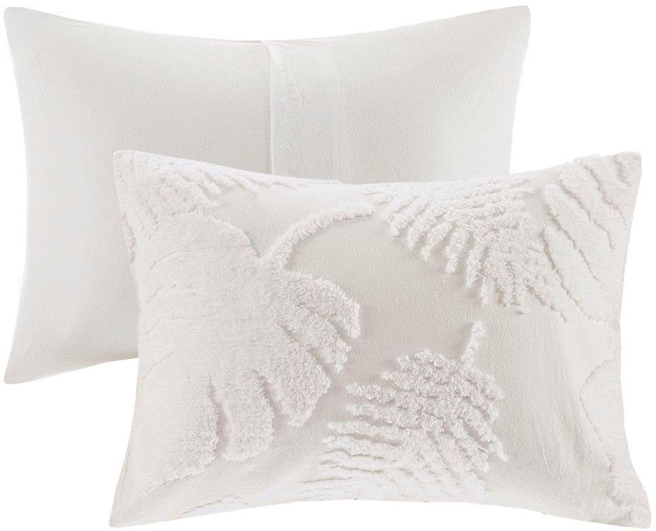 Madison Park Bahari Tufted Cotton Chenille Palm Comforter - Thumbnail 3
