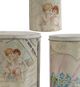 A & B Home 3-Piece Nickel Decorative Tin Box Set-1