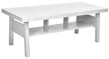 C R Plastics Tofino White Coffee Table-0
