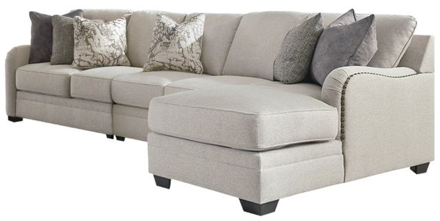 Benchcraft® Dellara 3-Piece Chalk Right-Arm Facing Sectional and Chaise-0