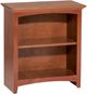 Whittier Wood® Furniture Customizable McKenzie 2-Shelf 24" Bookcase-0