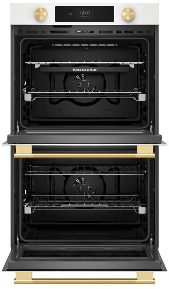 KitchenAid® 30” Porcelain Double Electric Wall Oven with Assisted Cooking Modes-1