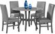 American Wholesale Furniture Shannon 5-Piece Gray Dining Set-0