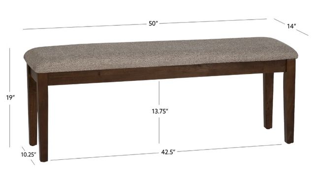 Powell® Daly Brown/Sand Dining Bench-2