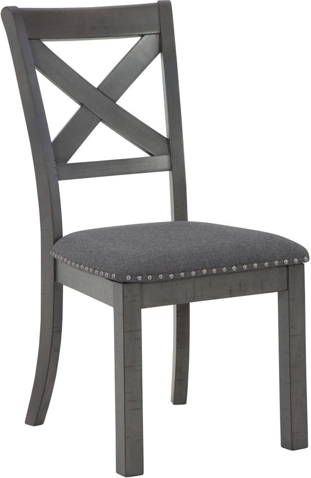 Signature Design by Ashley® Myshanna 5-Piece Gray Dining Table Set-2