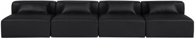 Meridian Furniture Cube 4-Piece Black Sofa-1