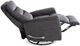 Parker House® Gemini Capri Charcoal Manual Swivel Recliner-3