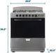 Element® 30" Stainless Steel Freestanding Gas Range-1