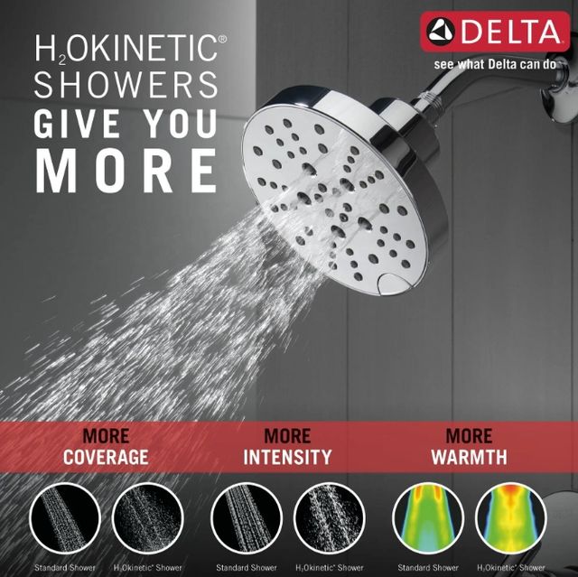Delta Nicoli® Monitor® 14 Series H2Okinetic® Chrome Shower -4