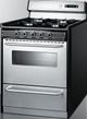 Summit® 30" Stainless Steel Open Burner Freestanding Gas Range-1