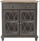 Jofran Inc. Aurora Hills Bisque/Brushed Gray 2-Door Accent Chest-1