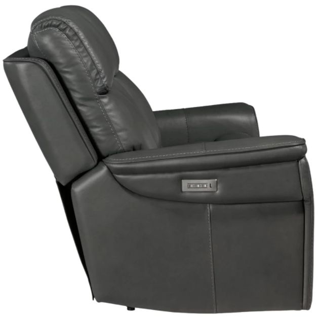 Hooker® Furniture MS Lyra Sahara Dorian Gray Zero Gravity Power Reclining Loveseat with Power Headrest and Lumbar-2