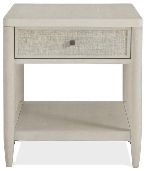 Riverside Furniture Maren White Sand Side Table-1