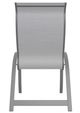 Telescope Casual Aruba Abalone/Graphite Aluminum/Fabric Outdoor Sling Supreme Stacking Arm Chair-3
