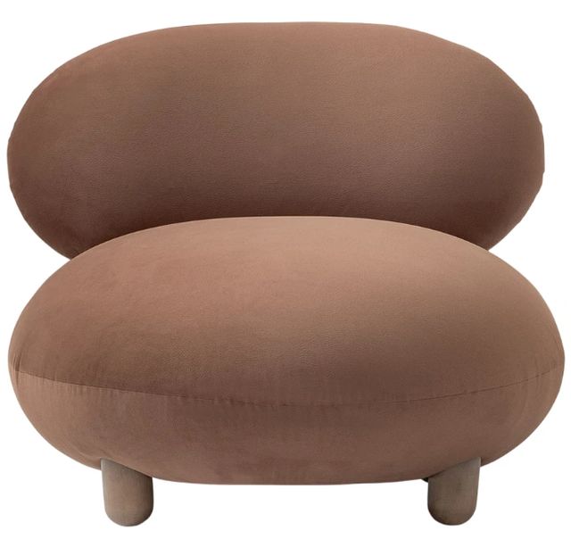 Michael Amini® Bristol Point Saddle Brown Accent Chair-2