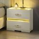 Furniture of America® Lucida Beige Nightstand-2