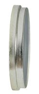 A & B Home Hereford Silver Transitional Round Wall Clock-2