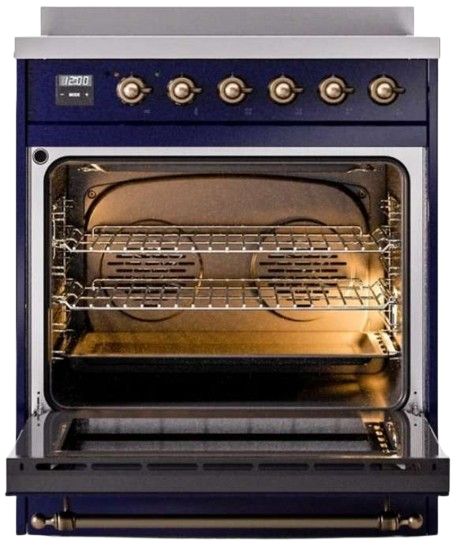 Ilve® Nostalgie II Series 30" Blue Pro Style Induction Range-2