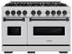 ZLINE Classic Series Autograph Edition 48" Stainless Steel Pro Style Gas Range with Matte Black Accents-0
