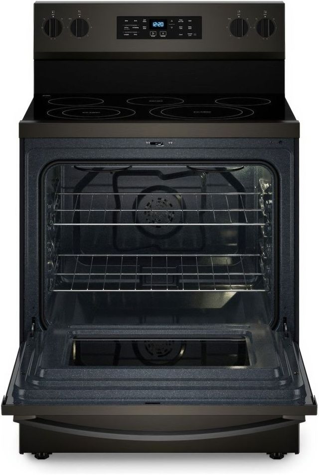 Whirlpool® 30" Black Stainless Steel Freestanding Electric Range-1