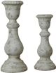 Crestview Collection Newport 2-Piece Gray Candleholders-0