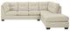 Benchcraft® Falkirk 2-Piece Parchment Right-Arm Facing Sectional and Chaise-1
