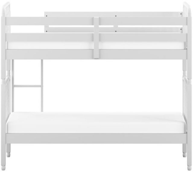 HH2 Home Alva White Twin/Twin Youth Spindle Bunk Bed-3