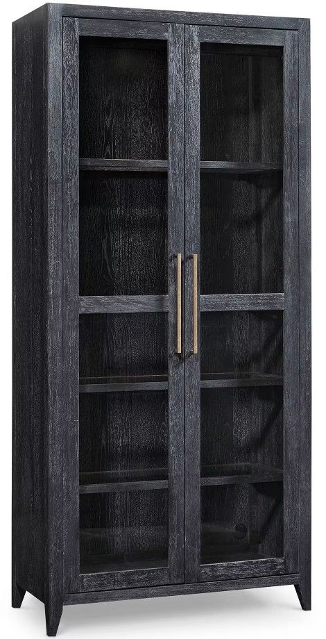 Bassett® Furniture Foster Black Display Cabinet-0