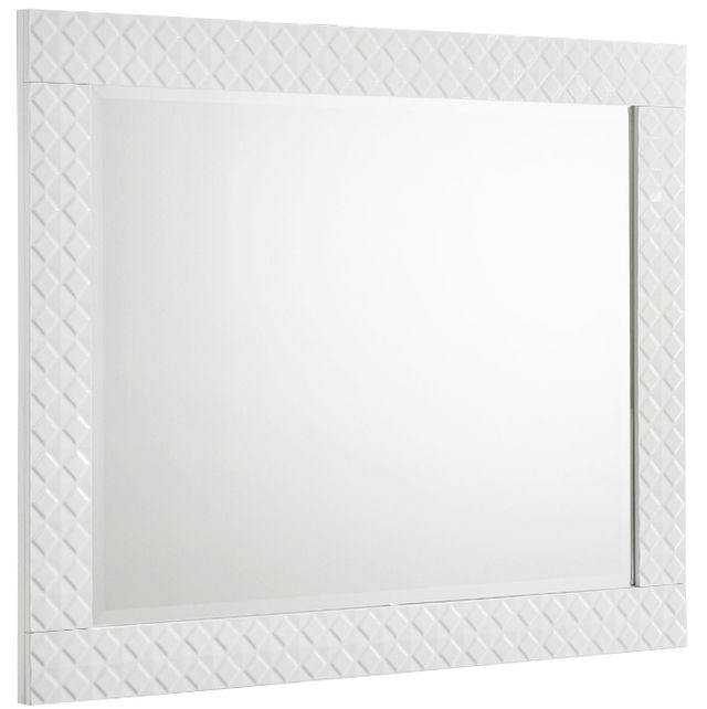 Coaster® Ives White High Gloss Dresser Mirror-0