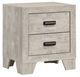 Crown Mark Millie White Nightstand-0