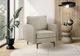 Monarch Specialties Inc. Beige 32" Accent Chair with Black Metal Legs-1