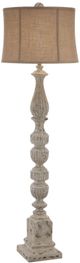 Crestview Collection Bierstadt Aged White/Beige Floor Lamp-0