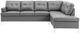 Mazin Furniture Barrington 2-Piece Gray Right-Arm Facing Sofa Sectional and Chaise-1