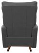 La-Z-Boy® Rowan Graphite Leather Power Rocking Recliner with Headrest-4