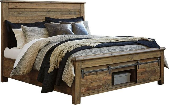 Signature Design by Ashley® Sommerford 5-Piece Brown Queen Panel Bed Set-1