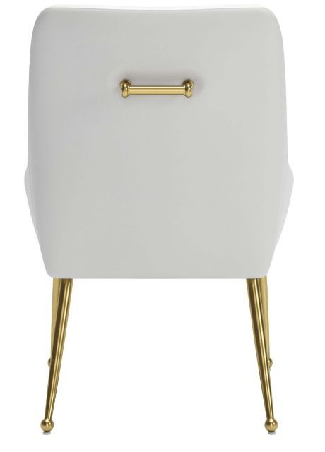 Zuo® Modern Maxine Gold/White Dining Side Chair-3